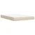 Vidaxl Box spring postelja z vzmetnico krem 140x200 cm blago
