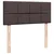 Vidaxl Box spring postelja z vzmetnico temno rjava 100x200 cm blago