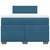 Vidaxl Box spring postelja z vzmetnico modra 120x200 cm žamet