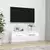 TV ormarić s LED svjetlima bijeli 100 x 35 x 40 cm