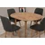 Hanah Home Set Trpezarijski sto i 4 trpezarijske stolice Vina 1053, Crni