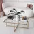 Hanah Home Klub sto Sun S410 94x35x64cm Zlatni