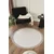 Conceptum Hypnose okrugli tepih Sisalux 3086, prečnik 120 cm, bela / siva