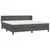 Vidaxl Box spring postelja z vzmetnico temno siva 200x200 cm žamet