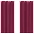 Zavjese za blackout s prstenovima 2 pcs Vinska crvena