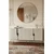 Hanah Home komoda Evva 150, 125 cm, srebrna / bela