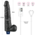 LoveToy Real Softee Rechargeable Vibrating Dildo 10.5 Black