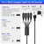 USB-C 4v2 večnamenski kabel 3 m – Lightning/Micro USB/Type-C MFi