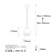 Opviq Luster Mugo-10635, 34-114cm, E27, IP20, Crni