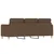 Vidaxl Trosed rjav 180 cm blago