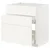 METOD / MAXIMERA Pod.element sudop. i 3front/2fioke, bela/Vallstena bela, 80x60 cm