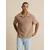 DAN FOX APPAREL Majica Leif temno bež