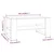 Stolić za kavu bijeli 102x55x45 cm od konstruiranog drva