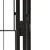 Ograda za pse s 32 panela crna 50 x 100 cm čelik obložen prahom