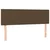 Vidaxl Box spring postelja z vzmetnico temno rjav 140x190 cm blago