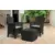 GREEN BAY Tree Baštenski set, Dve stolice i box sto, Antracit