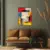 Canvas Slika na platnu Savremeni mozaik 90x120cm, Sa ramom, Crni