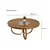 Hanah Home Klub sto Jupiter, 100x46 cm, Braon