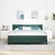 Vidaxl LED Box Spring Postelja Temno zelena 180 x 200 cm Žamet