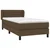 Vidaxl Box spring postelja z vzmetnico temno rjava 80x200 cm blago