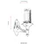 Opviq Spoljna zidna lampa BAP-68174-BSY, 28 cm, E27, 40W, IP65, Crna