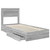 Krevet s od storage Siva Sonoma 75 x 190 cm Konstruirano drvo