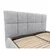 MID.YOU OBLAZINJENA POSTELJA 160 cm x 200 cm , les, tekstil, leseni material svetlo siva