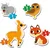 DEXY CO MY FIRST PUZZLES 2-3-4-5 Forest Animals