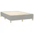 Vidaxl Box spring postelja z vzmetnico svetlo siva 140x200 cm blago