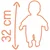 Bábika v dupačkách Doll Baby Nurse Smoby s mäkkým telíčkom a ospalými očkami 32 cm od 18 mes SM220105
