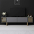 Hanah Home TV Komoda Gold Line, 180x48x30 cm, Antracit-Zlatne boje