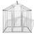 vidaXL Aluminijski kavez za ptice - vanjska krletka, 188 x 122 194 cm