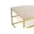 Hanah Home Klub sto Asude, 95x42x55 cm, Krem-zlatne boje