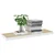 Plutajuća zidna polica boja hrasta i bijela 80x23,5x3,8 cm MDF