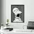 Wallity Zidna dekoracija Simpson 1, 41 x 56 cm, Crna