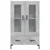 Visoka komoda boja betona 69,5 x 31 x 115 cm konstruirano drvo