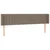 Vidaxl LED posteljno vzglavje taupe 163x16x78/88 cm blago