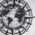 Wallity Zidna dekoracija World Map-APT425MS, 49x49 cm, 1.5 mm, Crna