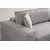 Atelier del Sofa Ugaona garnitura Pirlo 145x43x206cm Svetlosiva