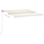 Tenda na ručno uvlačenje s LED svjetlom 350 x 250 cm krem