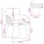 Trpezarijske stolice 6 pcs Baršun Crna 59 x 56,5 x 86 cm