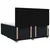 vidaXL Postelja boxspring z vzmetnico Črna 160 x 200 cm Blago