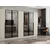 Hanah Home ormar sa reflektujućim staklom Nisa 20623, 315 cm, peščar