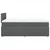 Vidaxl Box spring postelja z vzmetnico temno siva 120x190 cm blago