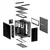 ASUS Gaming kućište GT502 HORIZON TG ARGB, Midi Tower, Bez napajanja, BLACK TUF