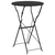 Bistro Stol Antracit O 50 x 71 cm Čelik s prahom
