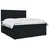 vidaXL Postelja boxspring z vzmetnico Črna 160 x 200 cm Blago