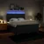 vidaXL vidaXL Box spring postelja z vzmetnico modra 180x200 cm blago, (21310471)