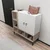Hanah Home Konzola Platin, 100x100x35 cm, Bela