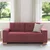 vidaXL Dvosed vinsko rdeč 180x77x82 cm blago